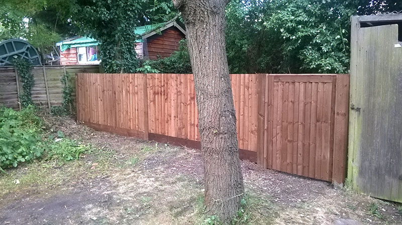 wooden closeboard fencing and gate by Paul Timms Fencing