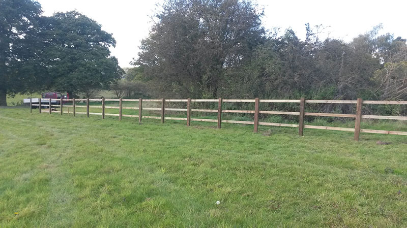 post and rail farm fencing by Paul Timms Fencing